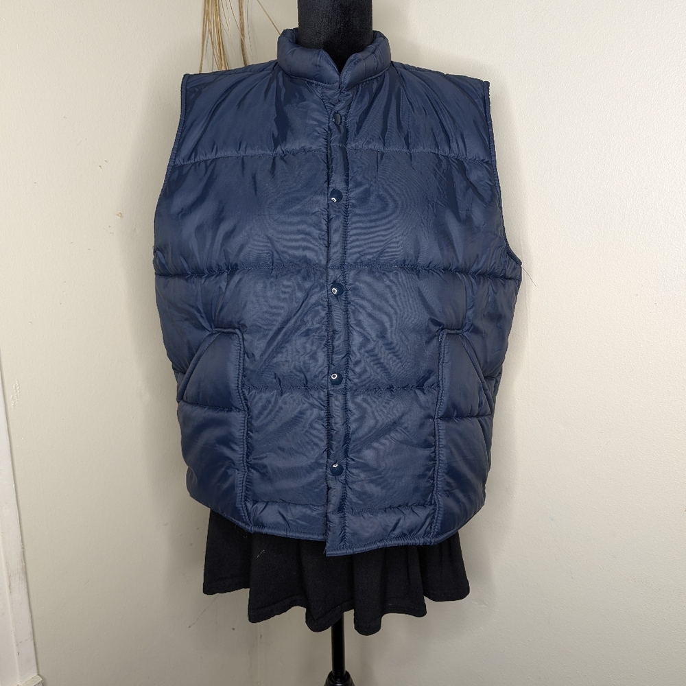Weathercaster Men's Navy Blue Peffuer Vest